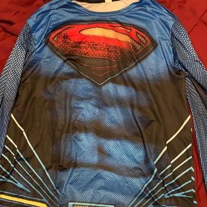 Superman long sleeve compression material shirt